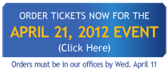 2012 Tickets - will be available to order starting Saturday, January 1